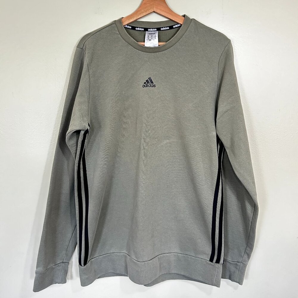 Adidas - Sweater crewneck - Regular Fit - medium - Dark Green, Black
